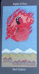 Dark Goddess Tarot source card 27 card from the Dark Goddess Tarot deck