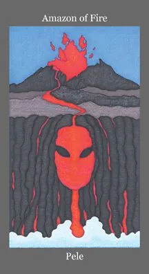 Dark Goddess Tarot source card 29 card from the Dark Goddess Tarot deck