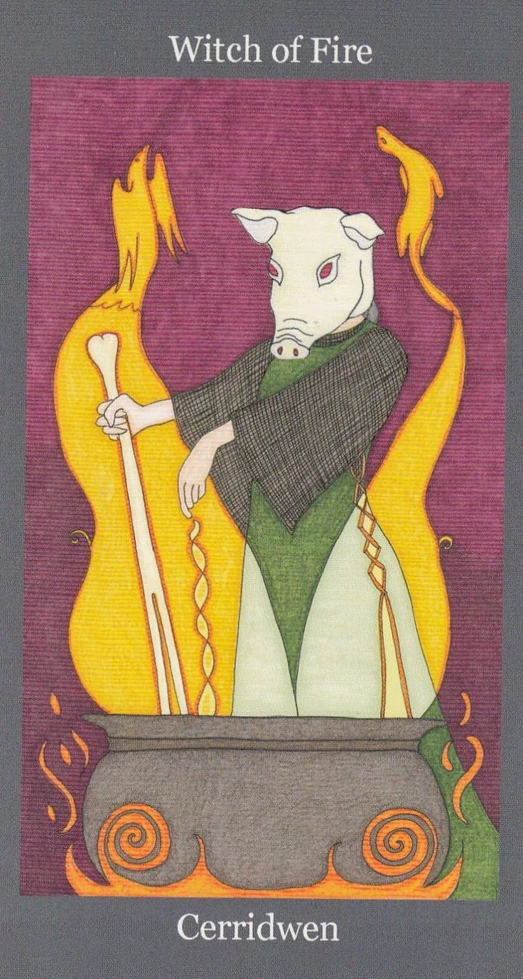 Dark Goddess Tarot source card 30 card from the Dark Goddess Tarot deck