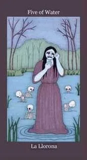 Dark Goddess Tarot source card 42 card from the Dark Goddess Tarot deck