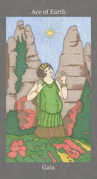 Dark Goddess Tarot source card 43 card from the Dark Goddess Tarot deck