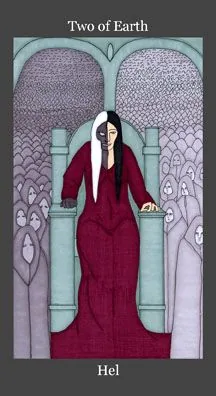 Dark Goddess Tarot source card 44 card from the Dark Goddess Tarot deck