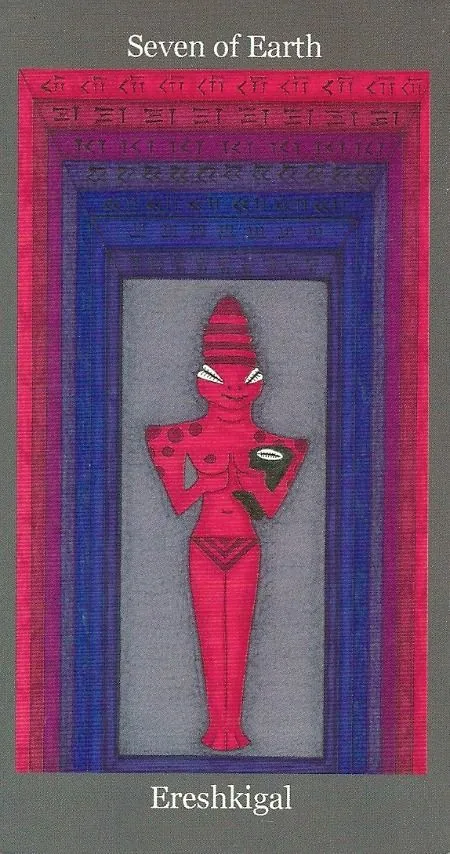 Dark Goddess Tarot source card 47 card from the Dark Goddess Tarot deck