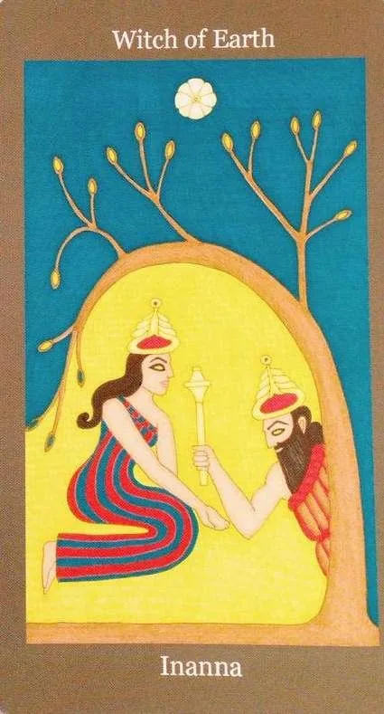 Dark Goddess Tarot source card 49 card from the Dark Goddess Tarot deck
