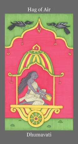 Dark Goddess Tarot source card 60 card from the Dark Goddess Tarot deck