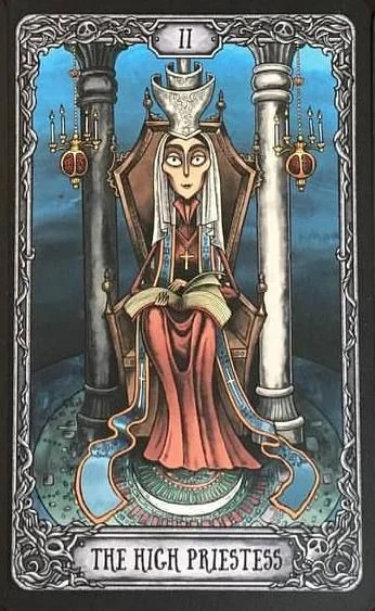 The High Priestess from the Dark Mansion Tarot card gallery