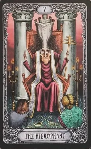 The Hierophant from the Dark Mansion Tarot card gallery