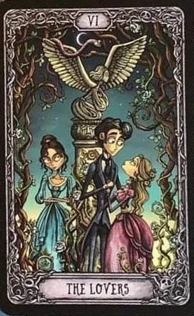 The Lovers from the Dark Mansion Tarot card gallery