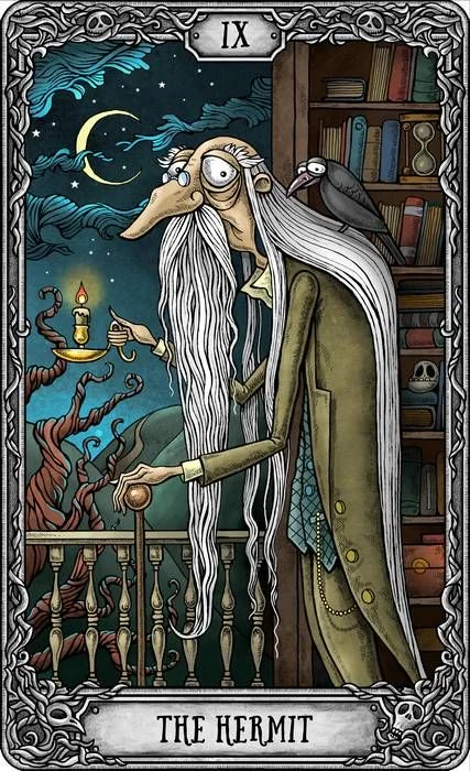 The Hermit from the Dark Mansion Tarot card gallery