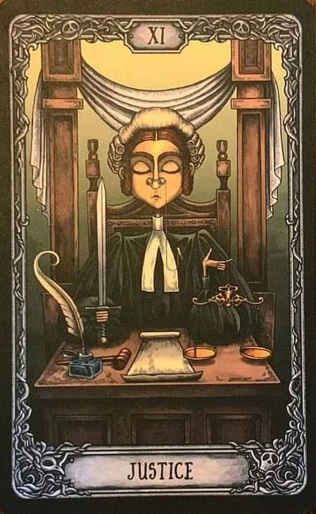 Justice from the Dark Mansion Tarot card gallery