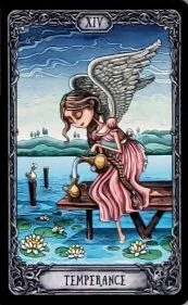 Temperance from the Dark Mansion Tarot card gallery
