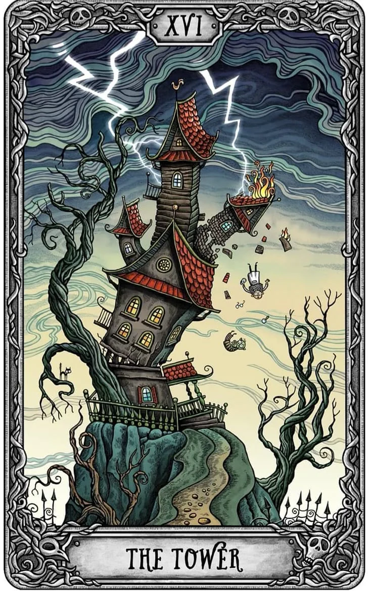 The Tower from the Dark Mansion Tarot card gallery