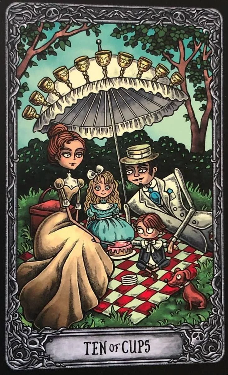Ten of Cups from the Dark Mansion Tarot card gallery