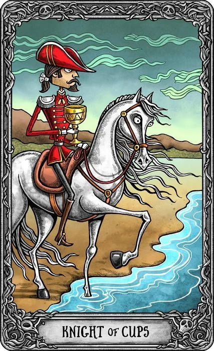 Knight of Cups from the Dark Mansion Tarot card gallery