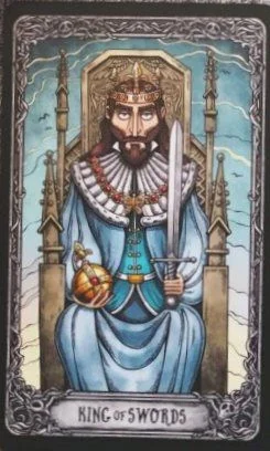 King of Swords from the Dark Mansion Tarot card gallery