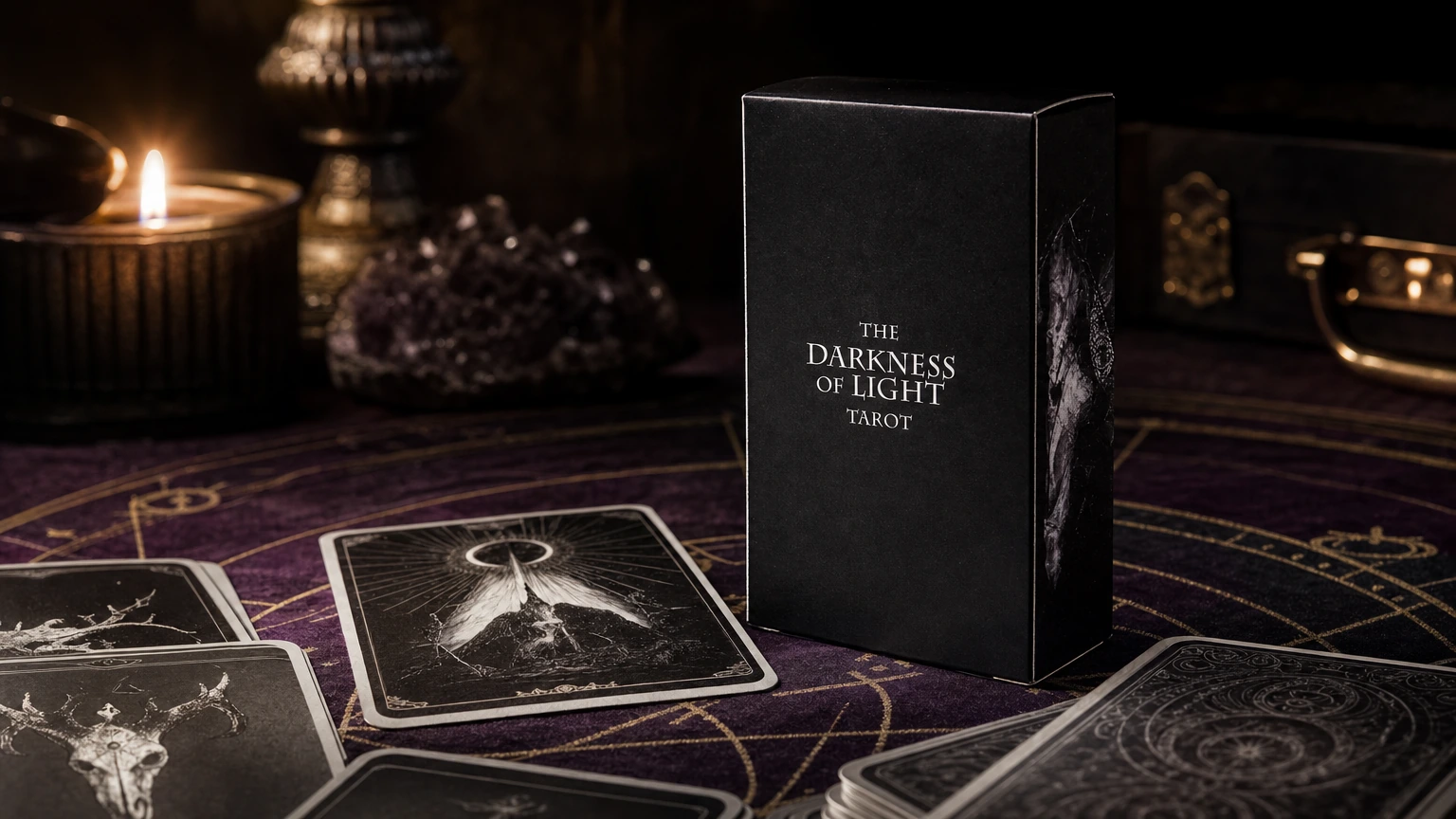 Darkness of Light Tarot final gothic card lifestyle scene