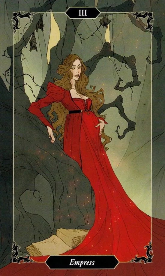 The Empress card from the Dark Wood Tarot deck