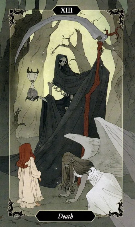 Death card from the Dark Wood Tarot deck
