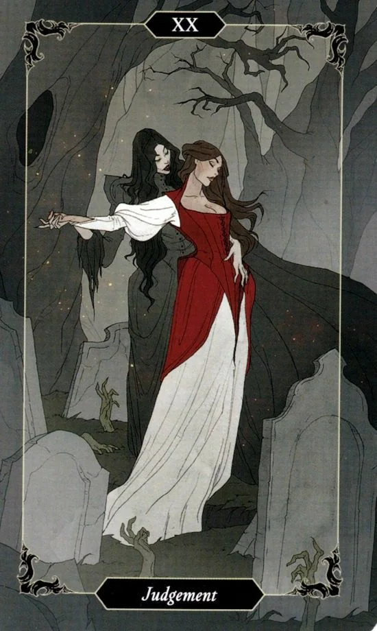 Judgement card from the Dark Wood Tarot deck
