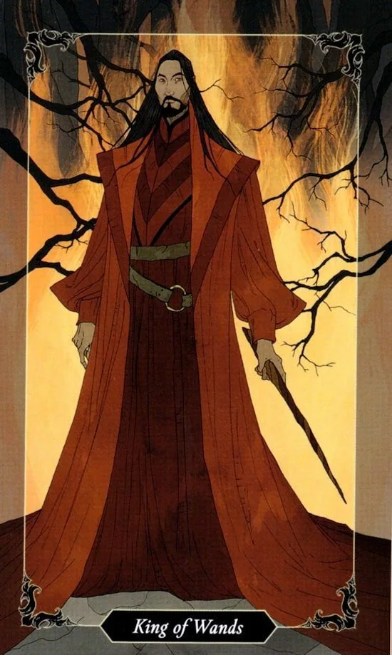 King of Wands card from the Dark Wood Tarot deck