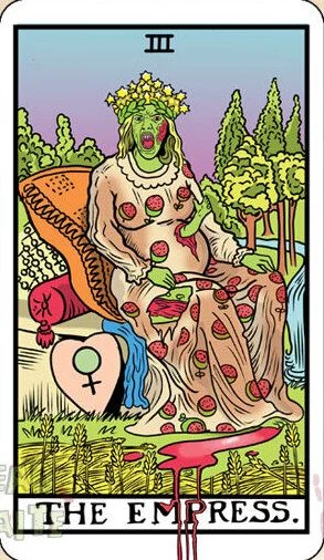 The Empress card from the Dead Waite Tarot deck