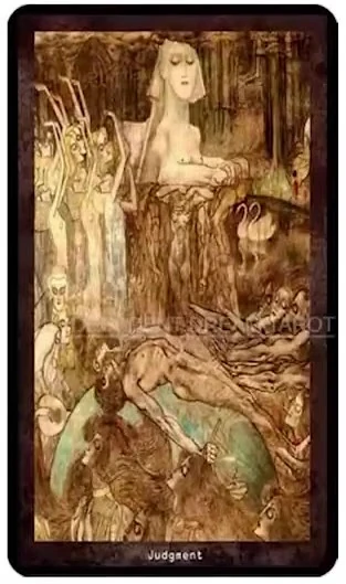 Judgement card from the Decadent Dreams Tarot deck