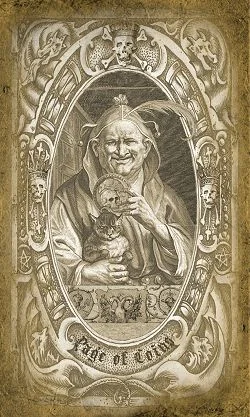Source-order card 30 card from the Deck of the Dead Tarot deck