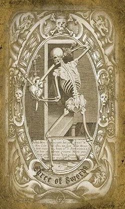 Source-order card 56 card from the Deck of the Dead Tarot deck