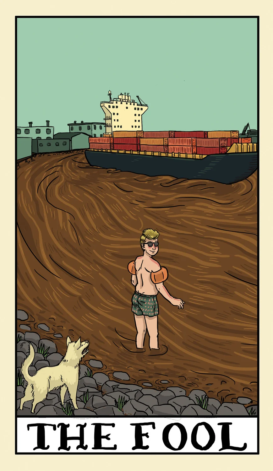 The Fool card from the Delta Enduring Tarot deck