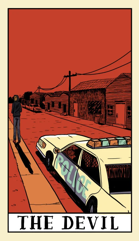 The Devil card from the Delta Enduring Tarot deck