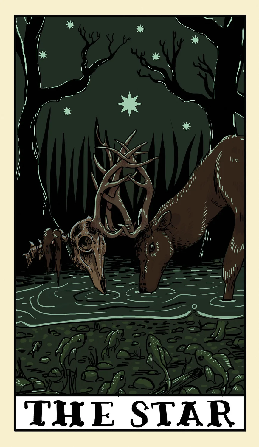 Delta Enduring Tarot Review 5 The Star card from Delta Enduring Tarot