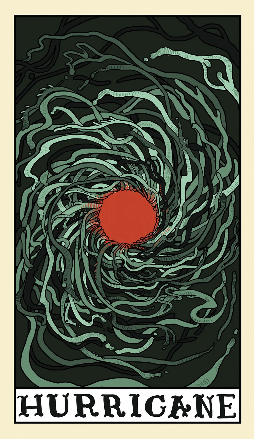 Delta Enduring Tarot Review 3 Hurricane card from Delta Enduring Tarot