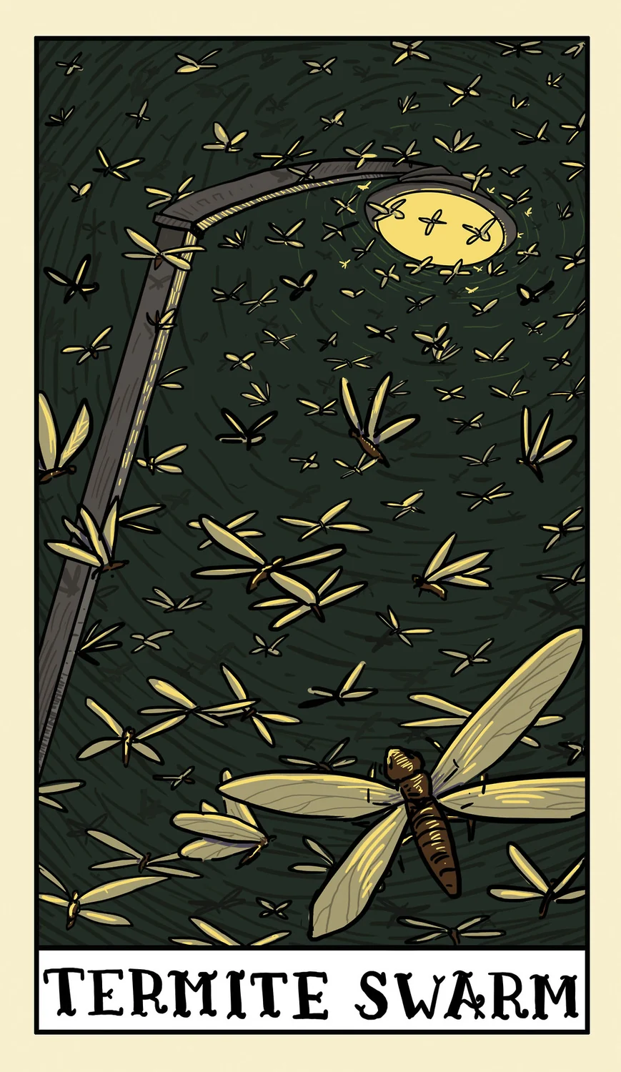 Termite Swarm card from the Delta Enduring Tarot deck