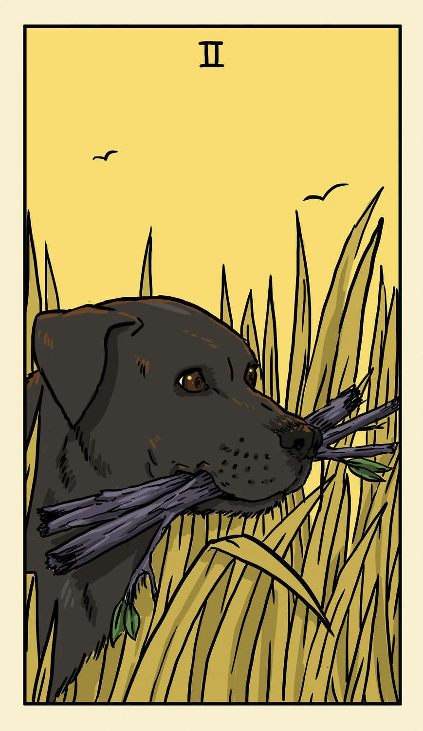 III of Oaks card from the Delta Enduring Tarot deck