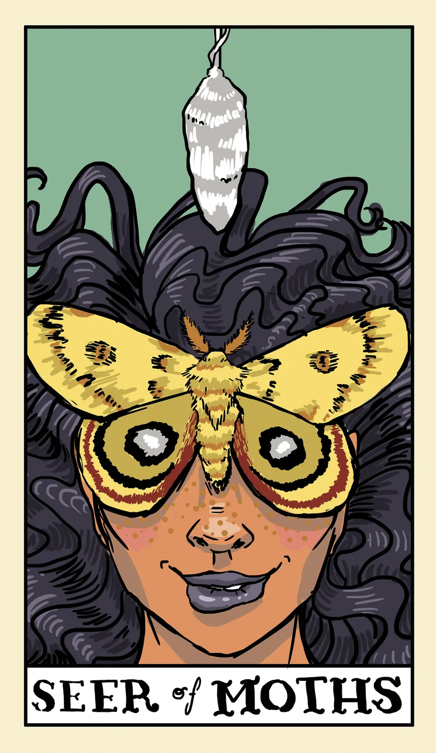 Seer of Moths card from the Delta Enduring Tarot deck