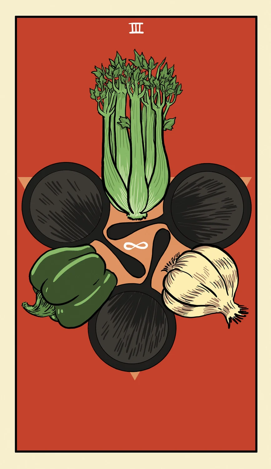 IV of Cast Irons card from the Delta Enduring Tarot deck