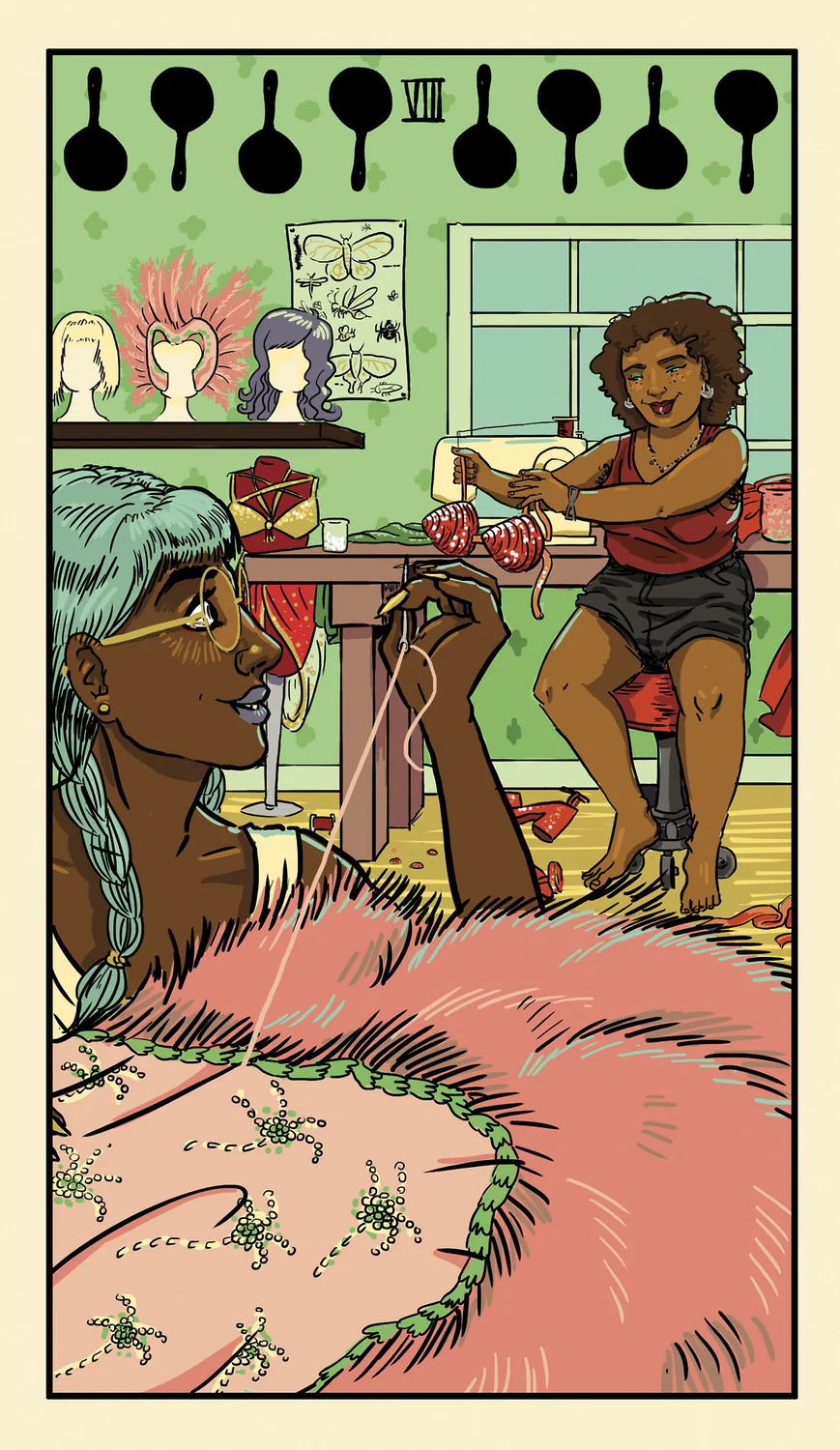 VIII of Cast Irons card from the Delta Enduring Tarot deck