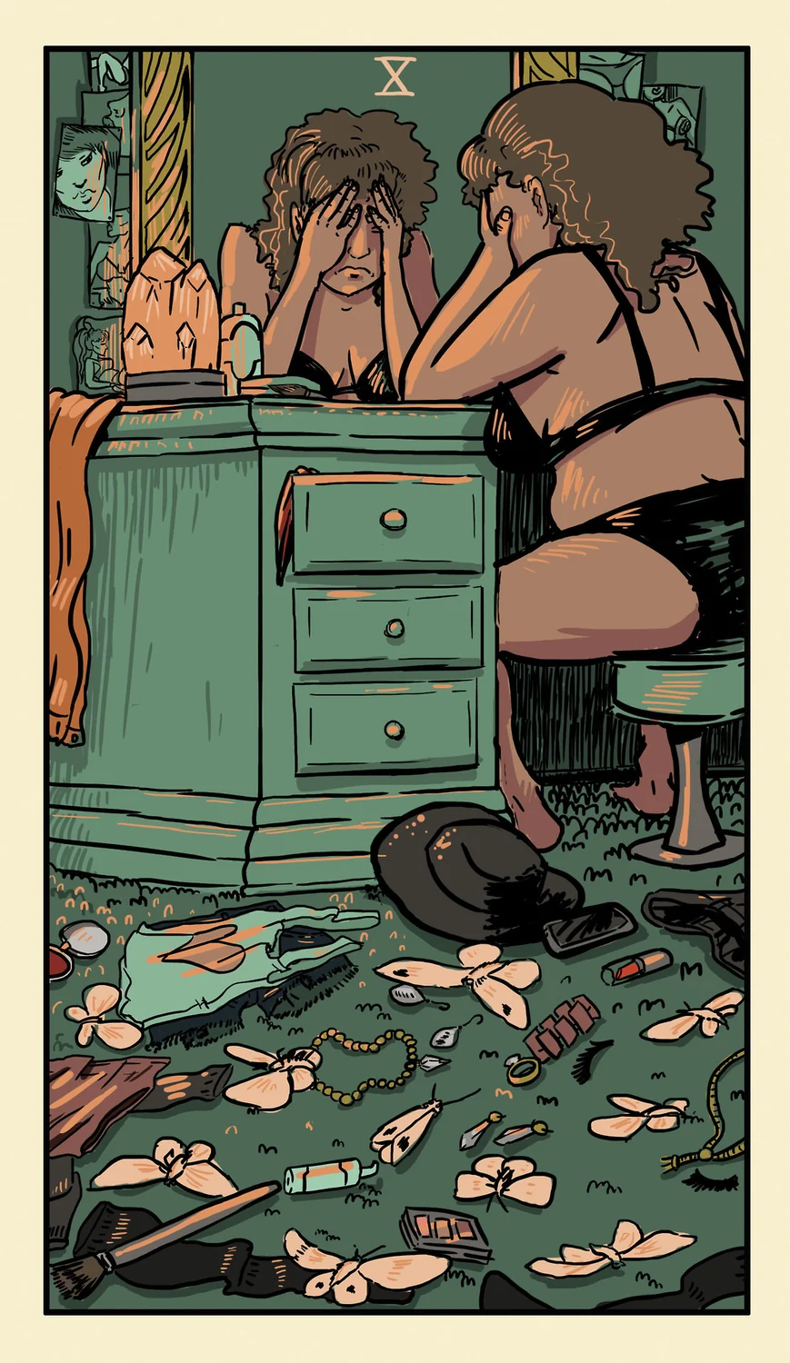X of Cast Irons card from the Delta Enduring Tarot deck