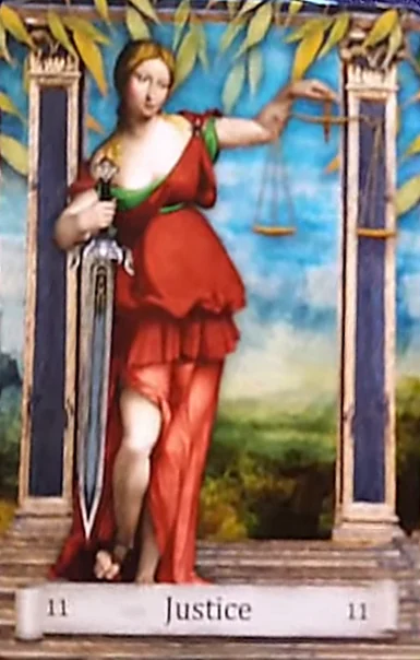 Justice from the Distant Past Tarot deck