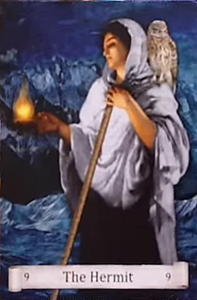 The Hermit from the Distant Past Tarot deck