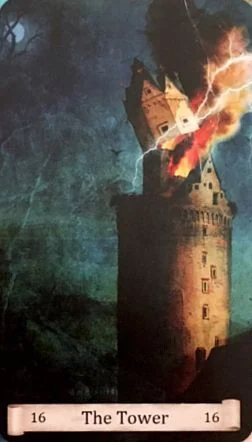 The Tower from the Distant Past Tarot deck