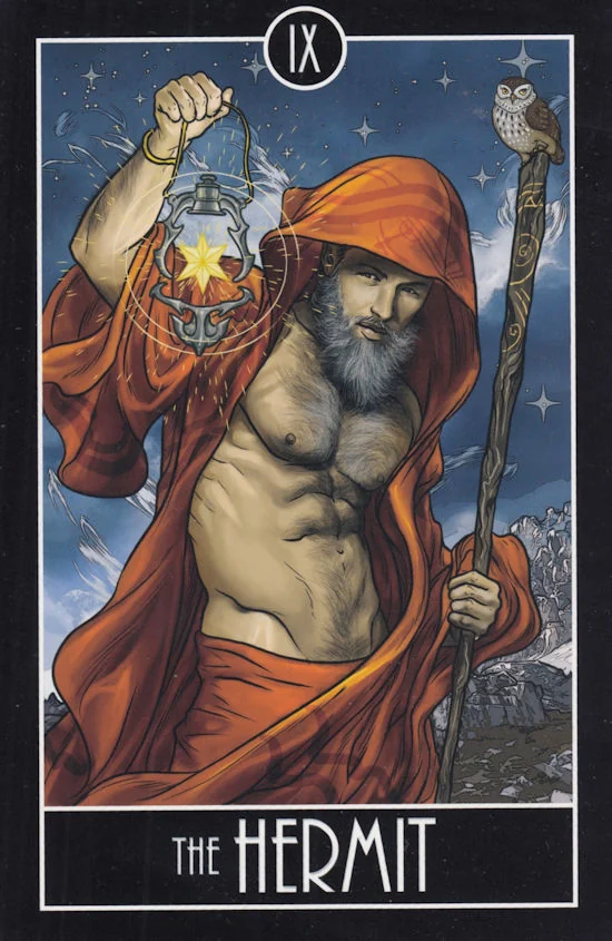 The Hermit card from the Divine Diversity Tarot deck