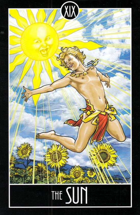The Sun card from the Divine Diversity Tarot deck