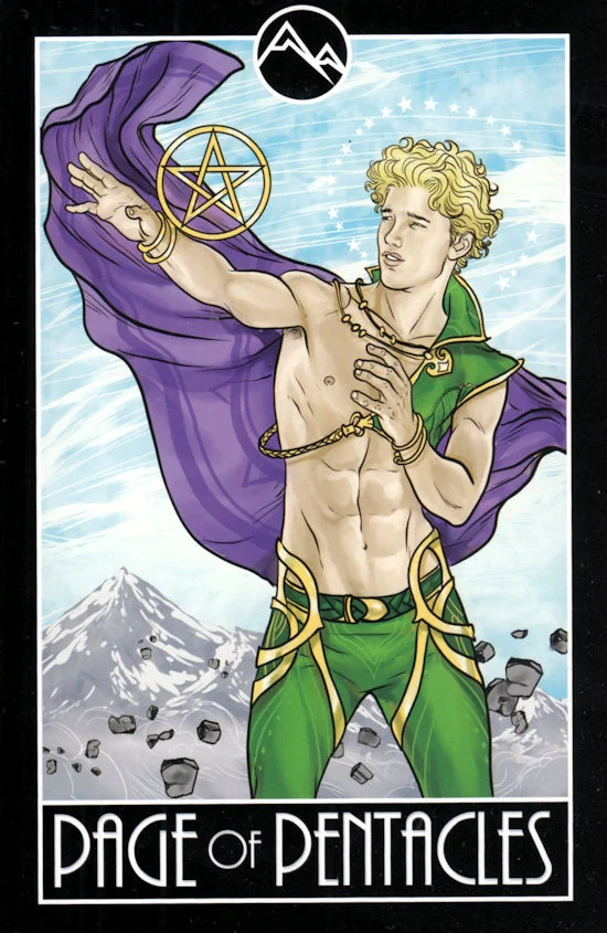 Page of Pentacles card from the Divine Diversity Tarot deck