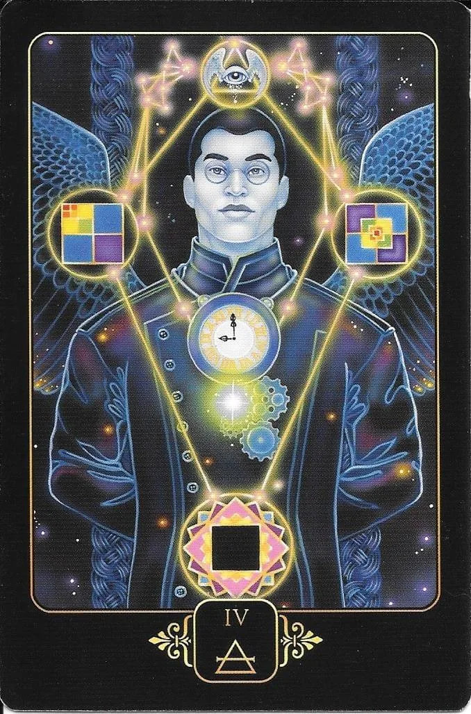 4 of Air card from the Dreams of Gaia Tarot deck