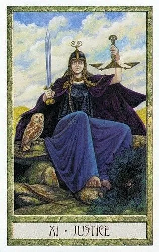 Justice - Druidcraft Tarot - Tarot Deck by Philip and Stephanie Carr-Gomm