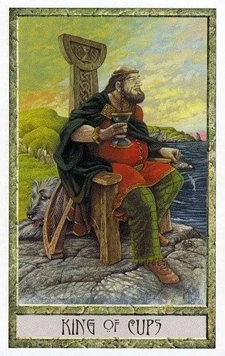 King of Cups - Druidcraft Tarot - Tarot Deck by Philip and Stephanie Carr-Gomm