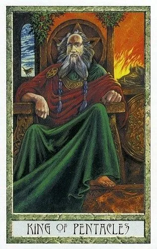 King of Pentacles - Druidcraft Tarot - Tarot Deck by Philip and Stephanie Carr-Gomm