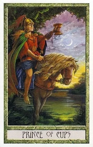 Prince of Cups - Druidcraft Tarot - Tarot Deck by Philip and Stephanie Carr-Gomm