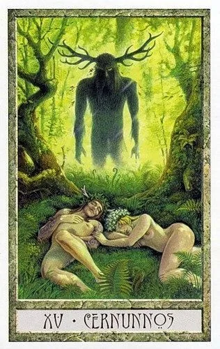 The Devil - Druidcraft Tarot - Tarot Deck by Philip and Stephanie Carr-Gomm